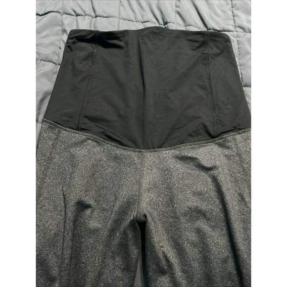 Isabel Maternity Leggings - by Ingrid & Isabel Dark Gray Size Small - Picture 4 of 6